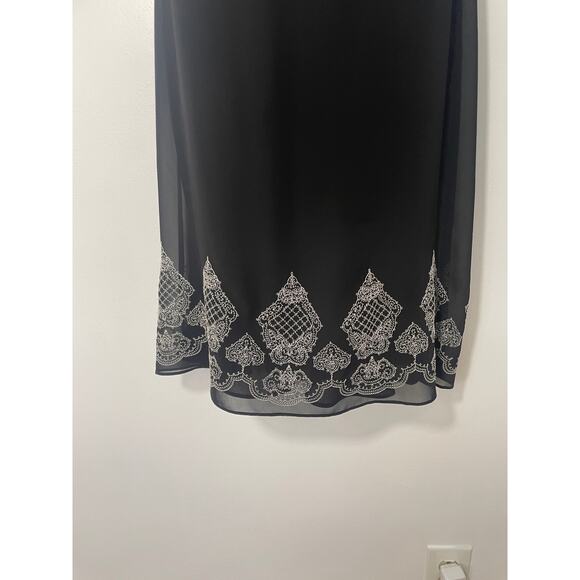 Vintage Maggy London Pinup Style Feminine Dress black Small/ medium - Picture 6 of 8